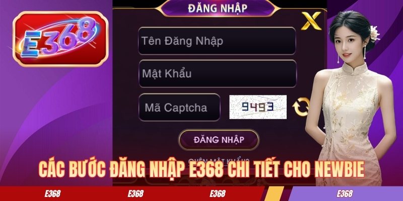 Các bước đăng nhập E368 chi tiết cho newbie