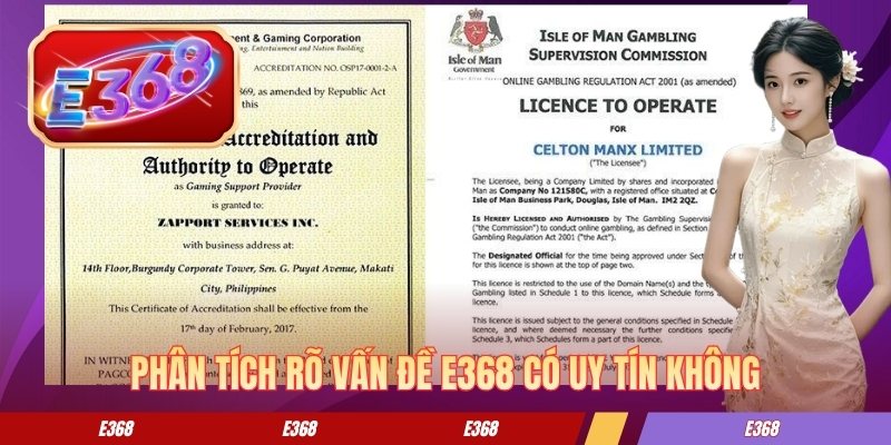 Phân tích rõ vấn đề E368 có uy tín không